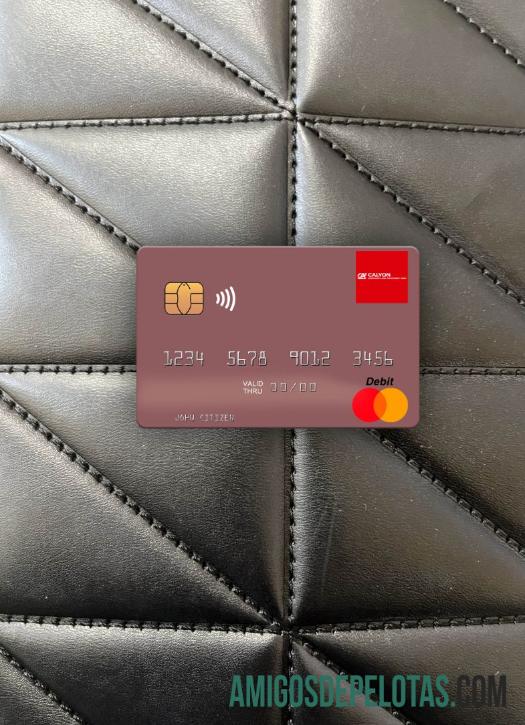 Thailand Calyon bank mastercard tampilan foto depan sampel