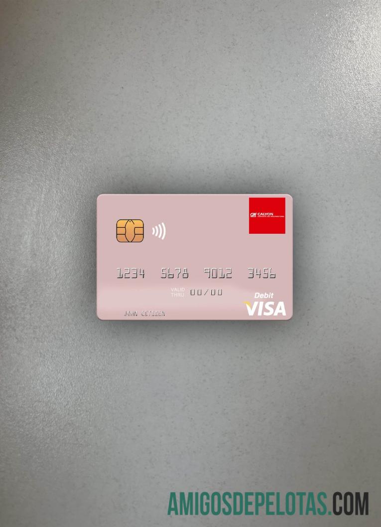 Thailand Calyon bank visa Debit kartu tampilan foto depan pratinjau