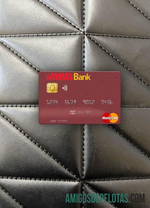 Tunisia JMMB bank mastercard tampilan foto depan makering