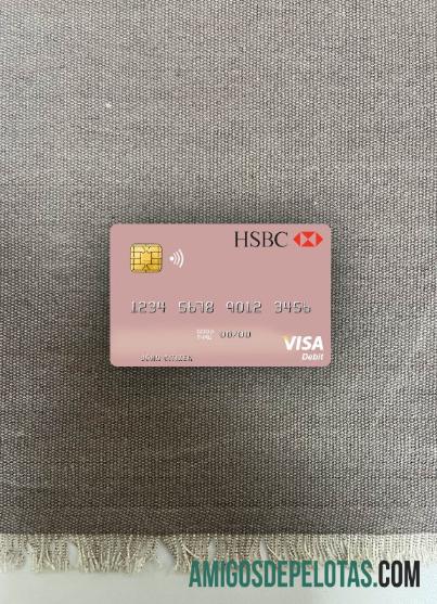 Turki HSBC bank visa Debit kartu tampilan foto depan desain