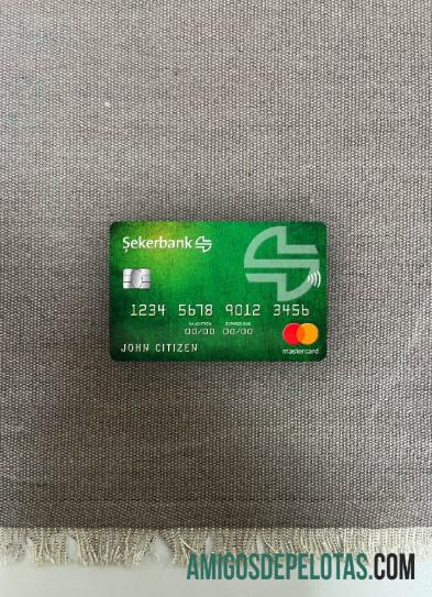 Turki Sekerbank mastercard tampilan foto depan makering
