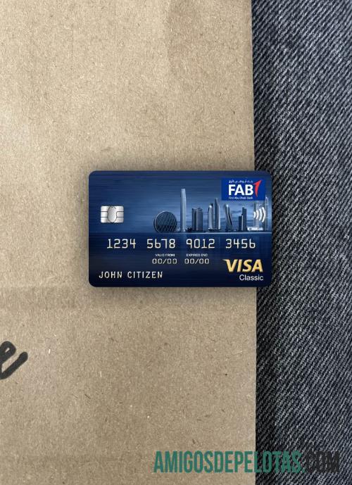 UEA First Abu Dhabi bank visa classic tampilan foto depan pratinjau