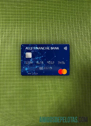 AS Ally Financial bank mastercard tampilan foto depan sampel