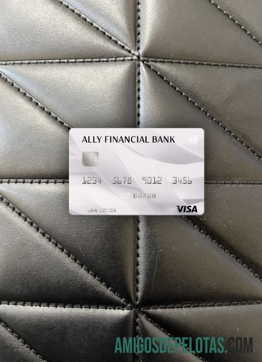 AS Ally Financial bank visa kartu tampilan foto depan makering