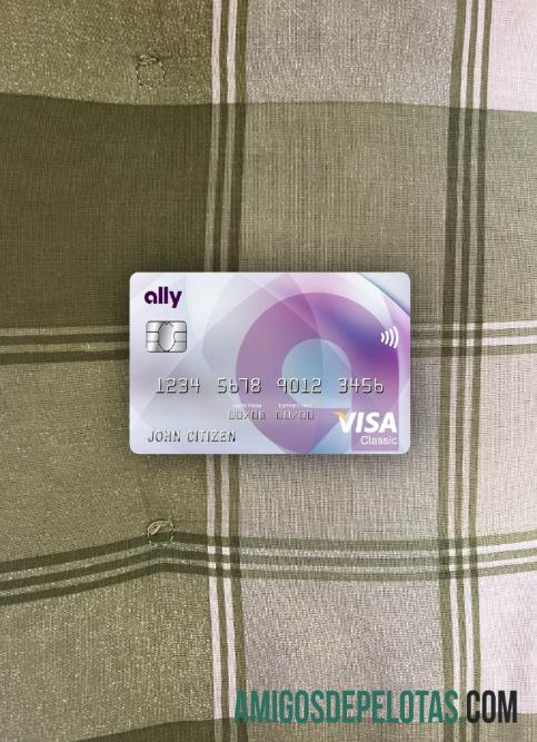 AS Ally bank visa classic kartu tampilan foto depan pratinjau