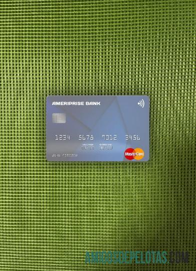 AS Ameriprise bank mastercard tampilan foto depan templat