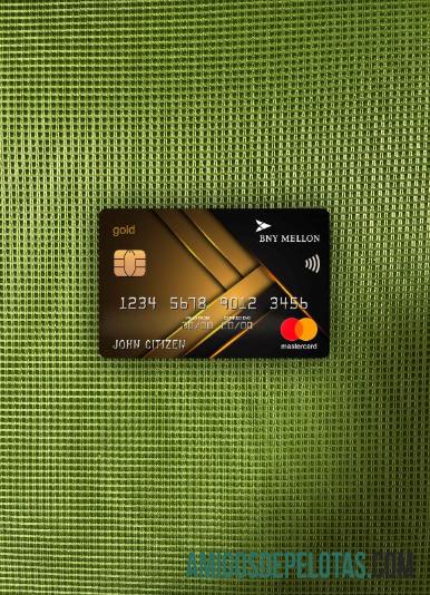 AS bank of Baru York Mellon gold mastercard tampilan foto depan makering