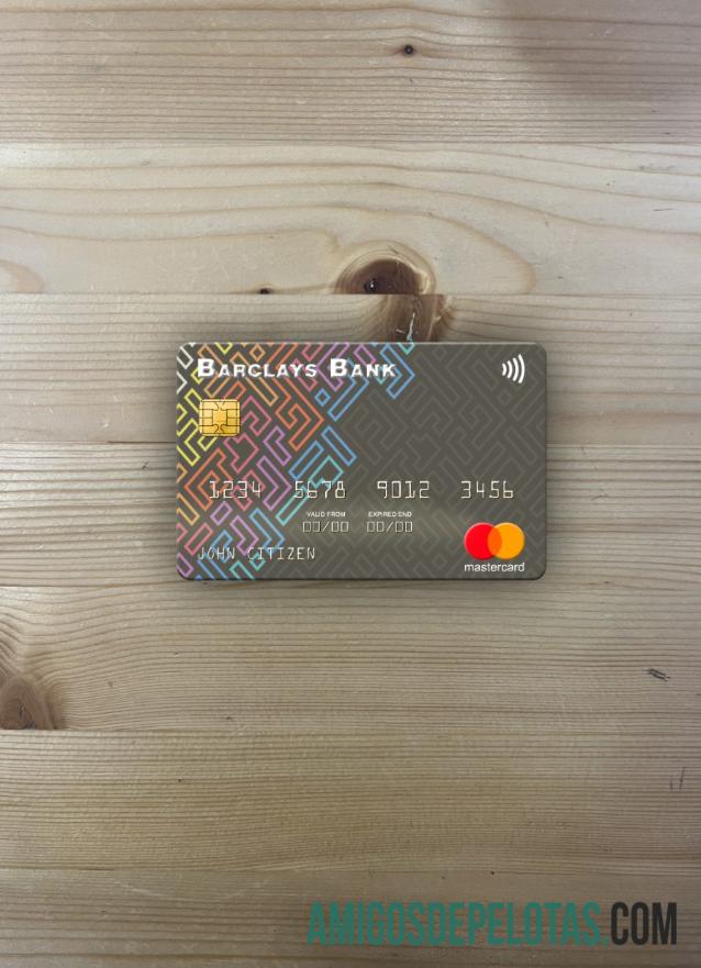 AS Barclays bank mastercard tampilan foto depan pratinjau