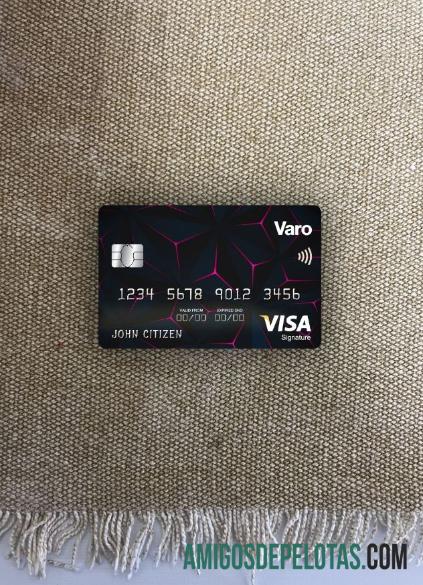 AS California Varo bank visa Tanda Tangan kartu tampilan foto depan pratinjau