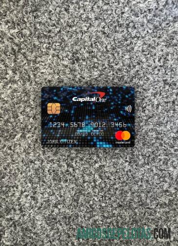 AS Capital One bank mastercard tampilan foto depan makering