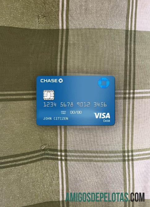 AS Chase bank visa Debit kartu tampilan foto depan pratinjau