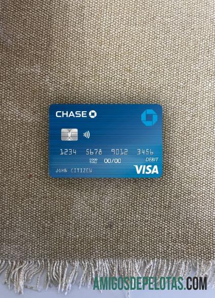 AS Chase bank visa Debit kartu 2 tampilan foto depan desain