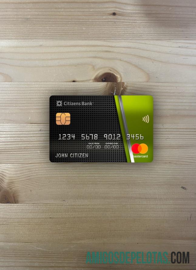 AS Citizens bank mastercard tampilan foto depan pratinjau