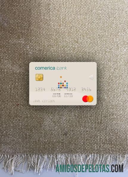 AS Comerica bank mastercard tampilan foto depan desain