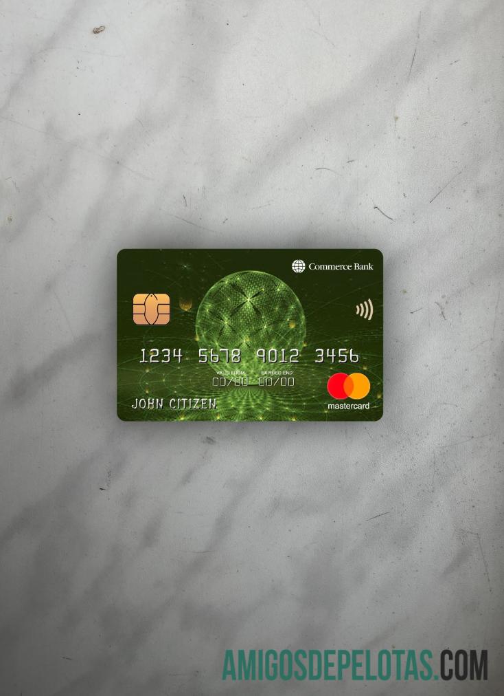 AS Commerce bank mastercard tampilan foto depan pratinjau