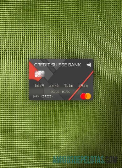 AS Kredit Suisse bank mastercard tampilan foto depan pratinjau