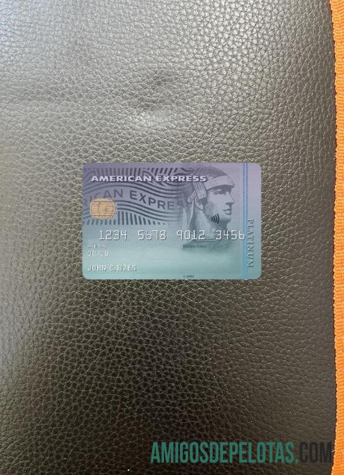 AS Discover bank AMEX platinum kartu tampilan foto depan templat