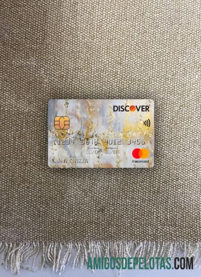 AS Discover bank mastercard tampilan foto depan sampel