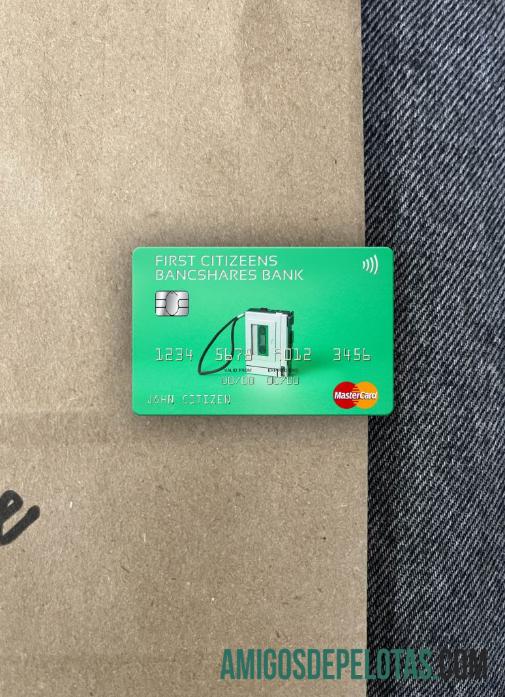 AS First Citizens BancShares bank mastercard tampilan foto depan templat
