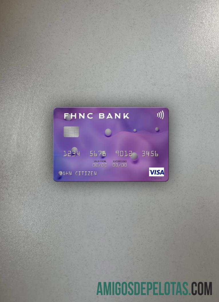 AS First Horizon nasional Corporation bank visa kartu tampilan foto depan desain