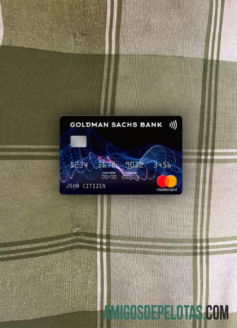 AS Goldman Sachs bank mastercard tampilan foto depan desain
