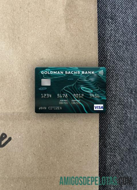 AS Goldman Sachs bank visa kartu tampilan foto depan pratinjau
