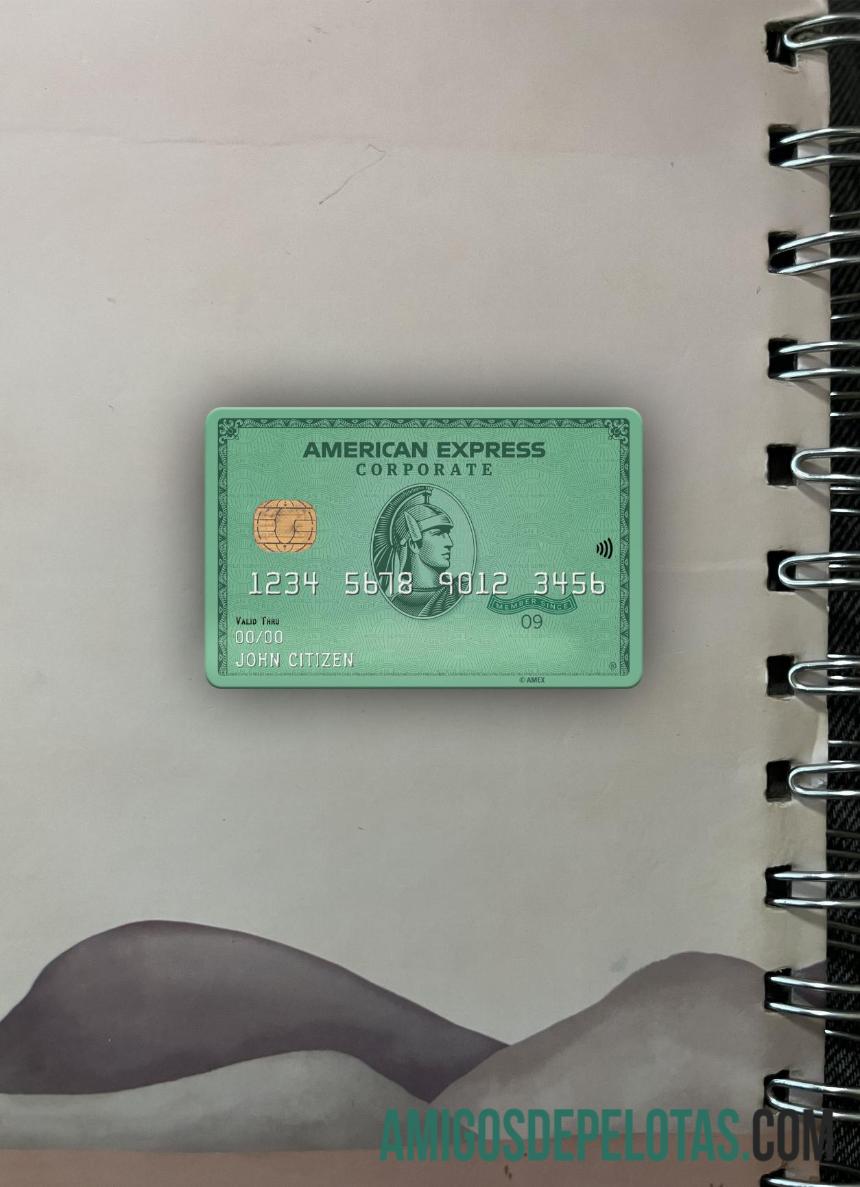 AS Heritage bank AMEX hijau kartu tampilan foto depan pratinjau