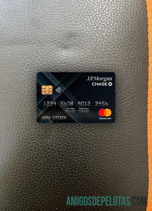 AS JP Morgan Chase bank mastercard tampilan foto depan templat