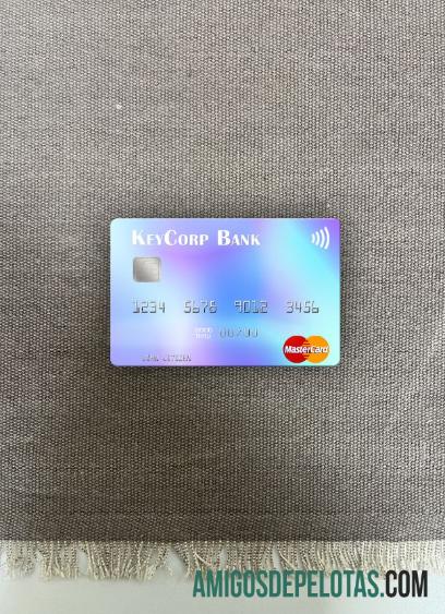 AS KeyCorp bank mastercard tampilan foto depan makering