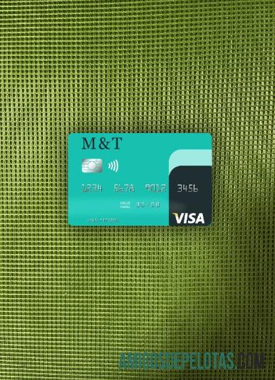 AS M&T bank visa kartu tampilan foto depan makering