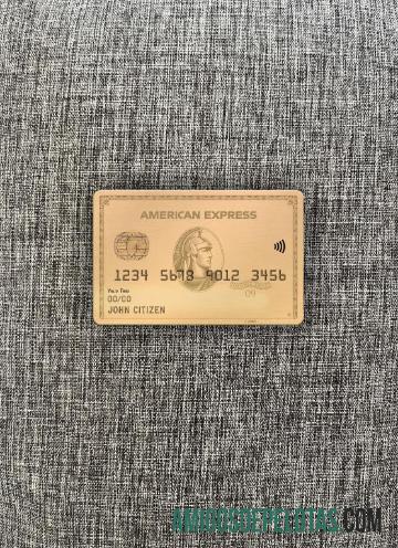 AS MOVO bank AMEX gold kartu tampilan foto depan sampel
