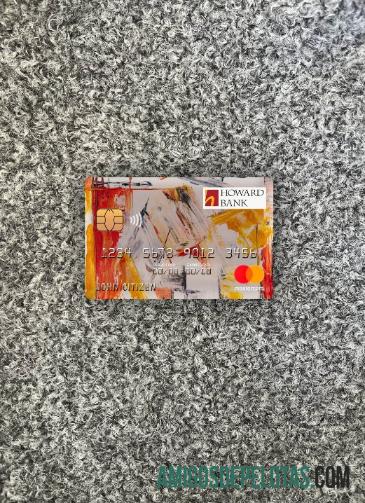 AS Maryland Howard Personal bank mastercard tampilan foto depan makering