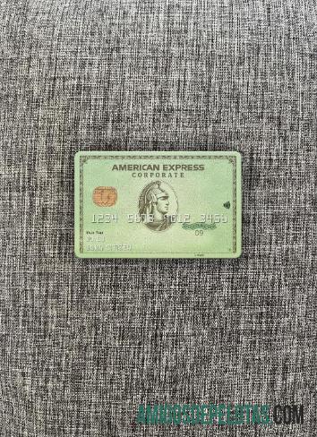 AS Massachusetts Radius bank AMEX hijau kartu tampilan foto depan desain