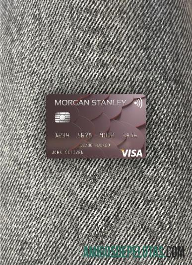 AS Morgan Stanley bank visa kartu tampilan foto depan makering