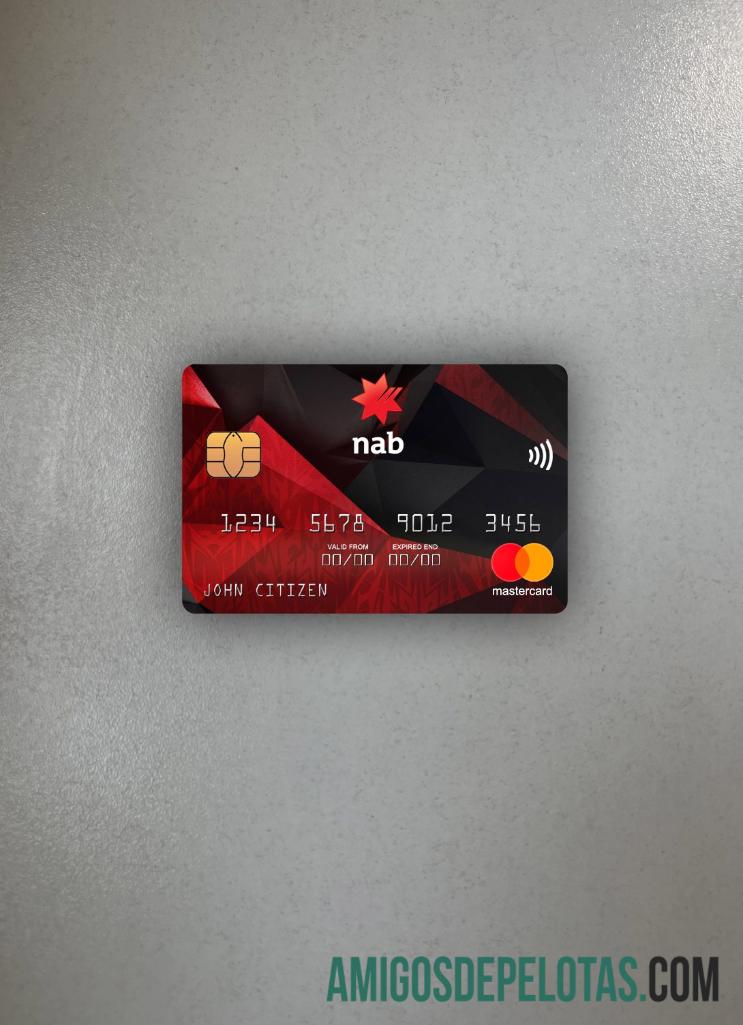 AS NAB bank mastercard tampilan foto depan sampel