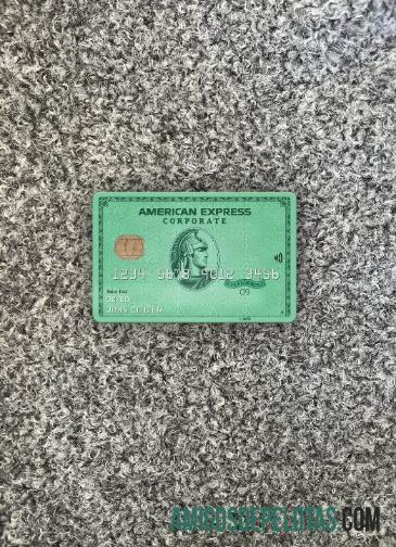 AS Nebraska Five Points bank AMEX hijau kartu tampilan foto depan makering