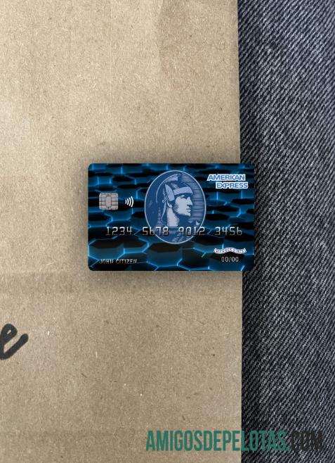 AS Baru York American Express biru bank Kredit kartu tampilan foto depan pratinjau