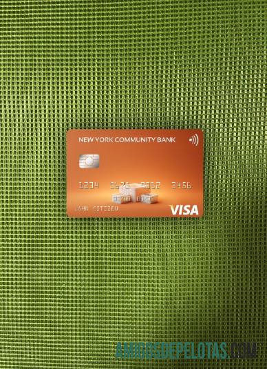 AS Baru York Community bank visa kartu tampilan foto depan templat