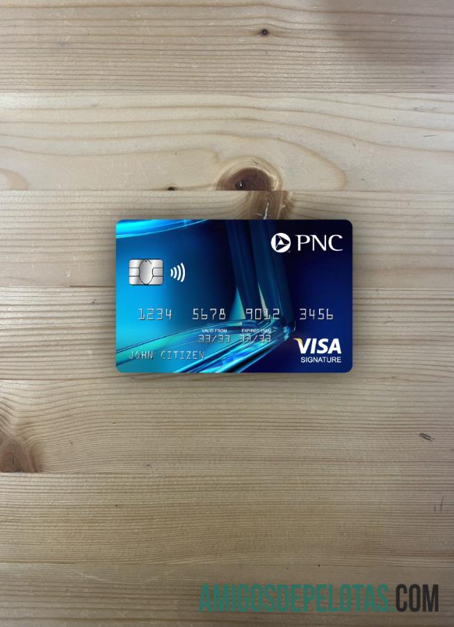 AS PNC bank visa Tanda Tangan kartu tampilan foto depan makering