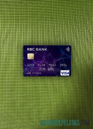 AS RBC bank visa kartu tampilan foto depan pratinjau