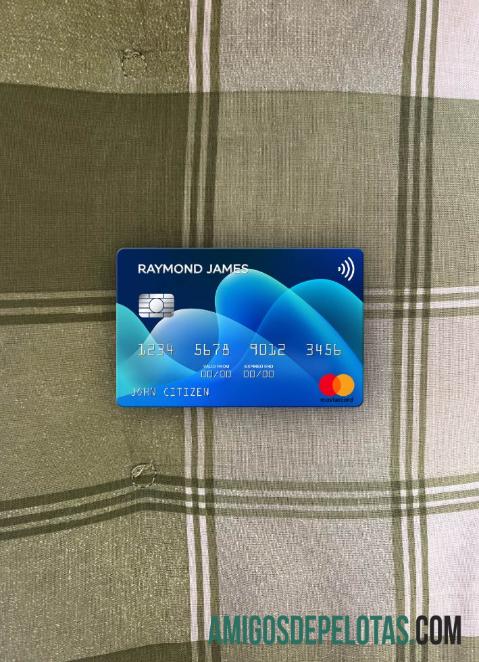 AS Raymond James Financial bank mastercard tampilan foto depan desain