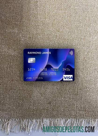 AS Raymond James Financial bank visa kartu tampilan foto depan pratinjau
