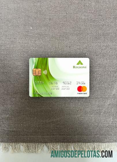 AS Regions bank mastercard tampilan foto depan templat