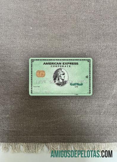 AS State Street Corporation bank AMEX hijau corporate kartu tampilan foto depan templat