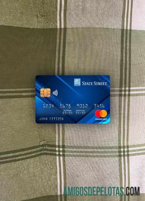 AS State Street Corporation bank mastercard tampilan foto depan pratinjau