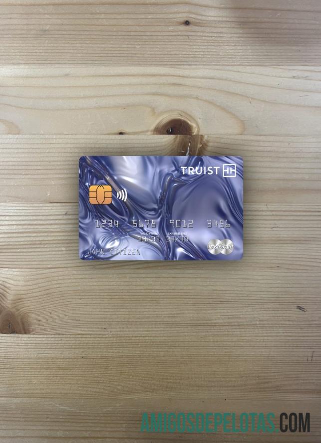 AS Truist bank mastercard tampilan foto depan sampel