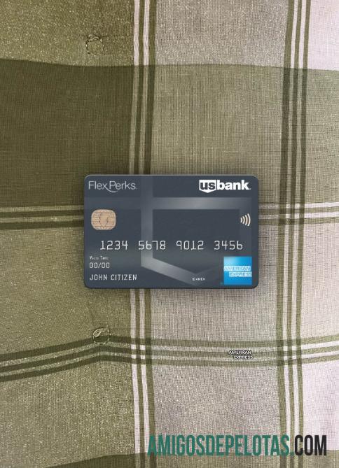 AS U.S. bank FlexPerks Reserve Amex kartu tampilan foto depan makering