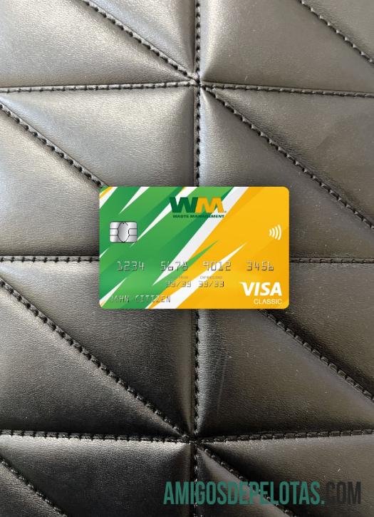 AS Waste Management bank visa classic kartu tampilan foto depan desain