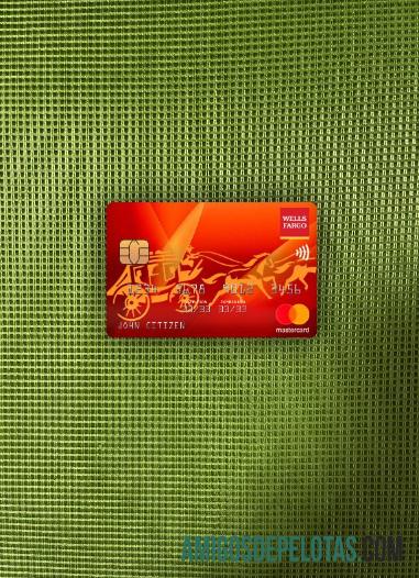 AS Wells Fargo bank mastercard tampilan foto depan templat