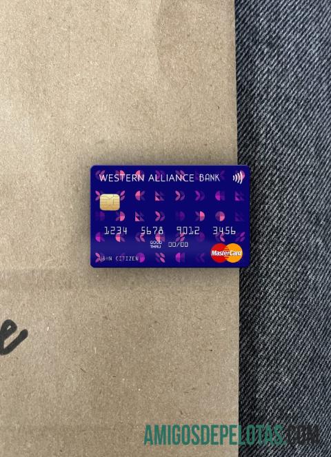 AS Western Alliance bank mastercard tampilan foto depan sampel